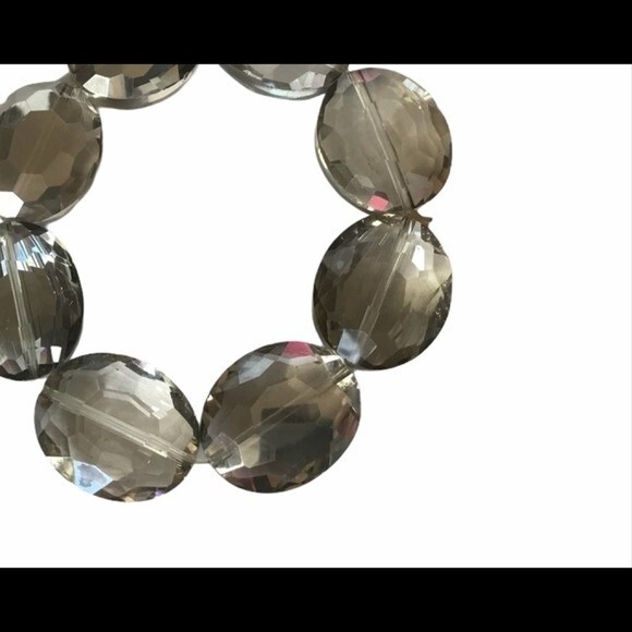 Large Smoky Crystal Bracelet - Picture 1 of 2